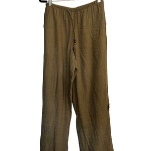 Zara Sage Green Pants Draw String Medium